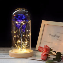 Load image into Gallery viewer, Simulation Roses Lights Glass Cover Decorations Crafts Valentines Day Gifts