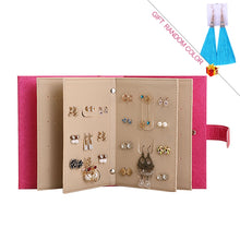 Load image into Gallery viewer, Portable PU Leather Storage Box Necklace Jewelry Display Box Organizer
