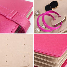 Load image into Gallery viewer, Portable PU Leather Storage Box Necklace Jewelry Display Box Organizer