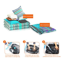 Load image into Gallery viewer, 3 PCS Hot Vacuum Bag Storage Organizer Transparent Border Foldable Extra Large Seal Compressed Travel Saving Space Bags, 3 PCS 40 x 60cm, 3 PCS 60 x 80cm, 3 PCS 70 x 100cm, 3 PCS  80 x 110cm
