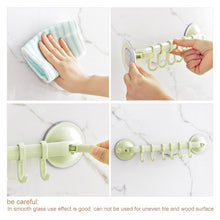 Load image into Gallery viewer, Kitchen Bathroom Wall Powerful Sucker Towel Hook Creative Wall Hanging Hook