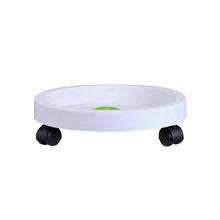 Load image into Gallery viewer, Universal Round Wheels Pot Tray Easy Moving Plant Pot Tray Garden Plate Plastic Stand