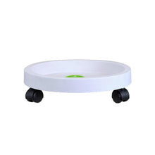 Load image into Gallery viewer, Universal Round Wheels Pot Tray Easy Moving Plant Pot Tray Garden Plate Plastic Stand