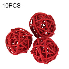Load image into Gallery viewer, 10 PCS Artificial Straw Ball For Birthday Party Wedding Christmas Home Decor