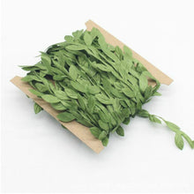 Load image into Gallery viewer, 2 PCS Cloth Leaf Garland Decoration Accessories Green Leaf Cane Leaf Simulation DIY Garland Material, 100 Meters, 40 Meters One Card / Roll, 77 Meters, 200 Meters, 20 Meters / Card, 10 Meters / Card, 5 Meters / Card, 5 Meters