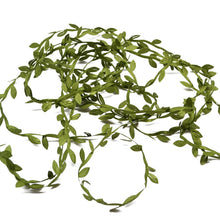 Load image into Gallery viewer, 2 PCS Cloth Leaf Garland Decoration Accessories Green Leaf Cane Leaf Simulation DIY Garland Material, 100 Meters, 40 Meters One Card / Roll, 77 Meters, 200 Meters, 20 Meters / Card, 10 Meters / Card, 5 Meters / Card, 5 Meters