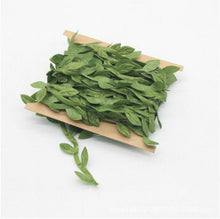 Load image into Gallery viewer, 2 PCS Cloth Leaf Garland Decoration Accessories Green Leaf Cane Leaf Simulation DIY Garland Material, 100 Meters, 40 Meters One Card / Roll, 77 Meters, 200 Meters, 20 Meters / Card, 10 Meters / Card, 5 Meters / Card, 5 Meters
