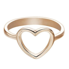 Load image into Gallery viewer, Fashion Heart Shaped Wedding Ring for Woman, Rose Gold, White