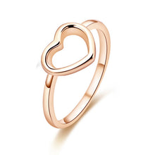 Load image into Gallery viewer, Fashion Heart Shaped Wedding Ring for Woman, Rose Gold, White
