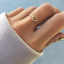 Load image into Gallery viewer, Fashion Heart Shaped Wedding Ring for Woman, Rose Gold, White