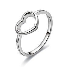 Load image into Gallery viewer, Fashion Heart Shaped Wedding Ring for Woman, Rose Gold, White