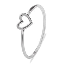 Load image into Gallery viewer, Fashion Heart Shaped Wedding Ring for Woman, Rose Gold, White