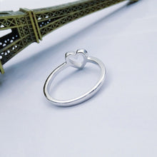Load image into Gallery viewer, Fashion Heart Shaped Wedding Ring for Woman, Rose Gold, White