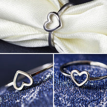 Load image into Gallery viewer, Fashion Heart Shaped Wedding Ring for Woman, Rose Gold, White