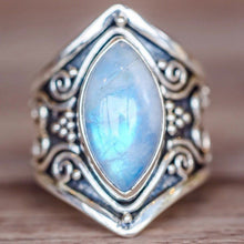 Load image into Gallery viewer, Vintage Silver Big Stone Ring for Women Fashion Bohemian Boho Jewelry, 10, 11, 5, 6, 7, 8, 9
