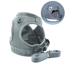Load image into Gallery viewer, Adjustable Polyester Mesh Reflective Vest Lead Leash for Pet Dog, S, M, L, XL
