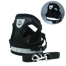 Load image into Gallery viewer, Adjustable Polyester Mesh Reflective Vest Lead Leash for Pet Dog, S, M, L, XL