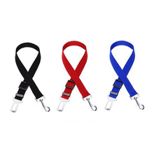 Load image into Gallery viewer, Nylon Harness Leash Clip Pet Dog Car Seat Belt Security Belt, Black, Blue, Red