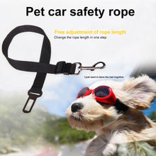Load image into Gallery viewer, Nylon Harness Leash Clip Pet Dog Car Seat Belt Security Belt, Black, Blue, Red