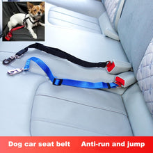 Load image into Gallery viewer, Nylon Harness Leash Clip Pet Dog Car Seat Belt Security Belt, Black, Blue, Red