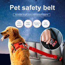 Load image into Gallery viewer, Nylon Harness Leash Clip Pet Dog Car Seat Belt Security Belt, Black, Blue, Red