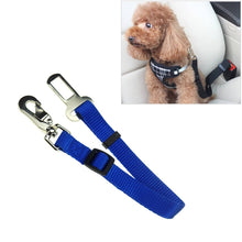 Load image into Gallery viewer, Nylon Harness Leash Clip Pet Dog Car Seat Belt Security Belt, Black, Blue, Red