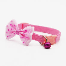 Load image into Gallery viewer, Adjustable Bow Knot Bell Collar Cat Dog Collars Pet Supplies