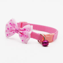 Load image into Gallery viewer, Adjustable Bow Knot Bell Collar Cat Dog Collars Pet Supplies