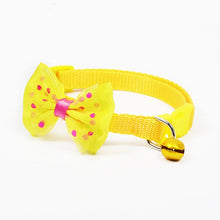 Load image into Gallery viewer, Adjustable Bow Knot Bell Collar Cat Dog Collars Pet Supplies