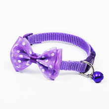 Load image into Gallery viewer, Adjustable Bow Knot Bell Collar Cat Dog Collars Pet Supplies