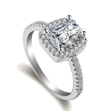 Load image into Gallery viewer, Fashion Big Cubic Crystal Silver Zircon Ring Wedding Jewelry Party Gift, 5, 6, 7, 8, 9, 10
