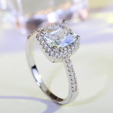 Load image into Gallery viewer, Fashion Big Cubic Crystal Silver Zircon Ring Wedding Jewelry Party Gift, 5, 6, 7, 8, 9, 10