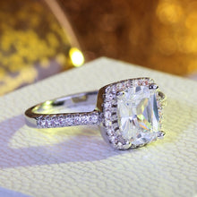 Load image into Gallery viewer, Fashion Big Cubic Crystal Silver Zircon Ring Wedding Jewelry Party Gift, 5, 6, 7, 8, 9, 10