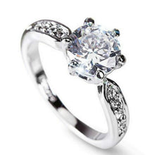 Load image into Gallery viewer, Female Classic Crystal Six-Claw Diamond Ring Wedding Ring, 5, 6, 10, 7, 8, 9