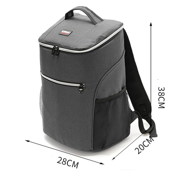 Outdoor Picnic Insulation Backpack Oxford Cloth waterproof Backpack, Backpack(Red), Backpack(Gray)