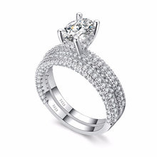 Load image into Gallery viewer, Double Row For Women Fashion Cubic Zirconia Wedding Engagement ring, 6, 7, 8, 9, 10