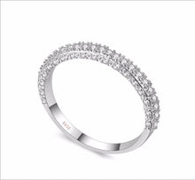 Load image into Gallery viewer, Double Row For Women Fashion Cubic Zirconia Wedding Engagement ring, 6, 7, 8, 9, 10