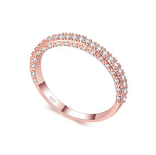 Load image into Gallery viewer, Double Row For Women Fashion Cubic Zirconia Wedding Engagement ring, 6, 7, 8, 9, 10