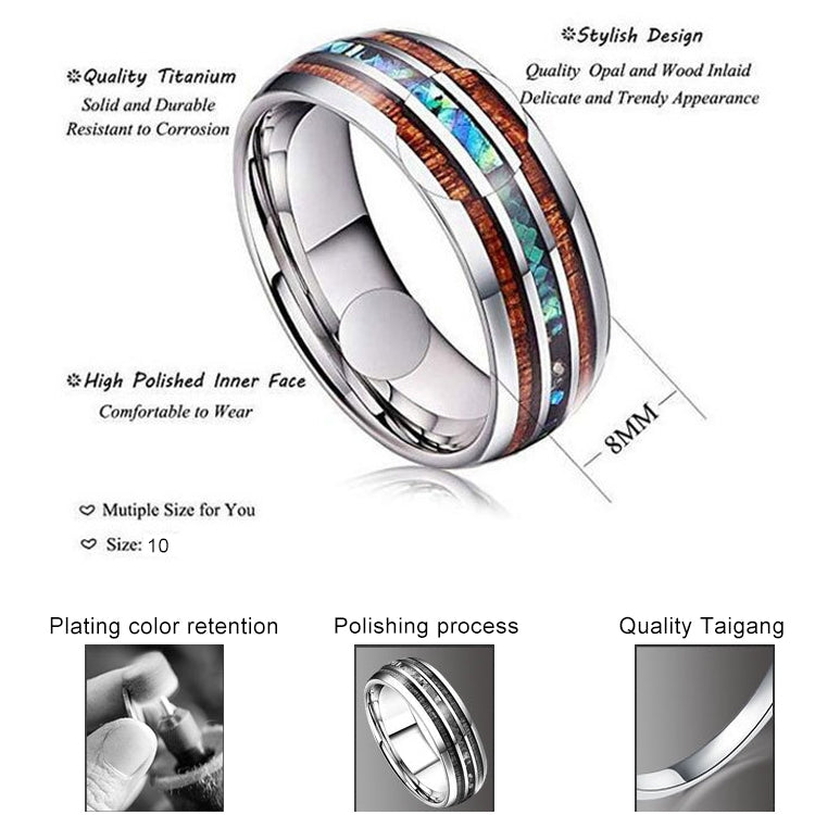 Ceramic Tungsten Steel Dragon Texture Ring for Men, Ring Size:9, 10, 11, 12, 13, 14, 4, 5, 6, 7, 8, 9