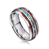 Ceramic Tungsten Steel Dragon Texture Ring for Men, Ring Size:9, 10, 12, 7