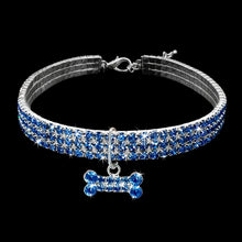 Load image into Gallery viewer, Bling Rhinestone Dog Collar Crystal Puppy Chihuahua Pet Dog Collars Leash For Small Dogs Mascotas Accessories, L, M, S