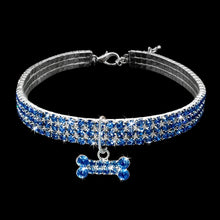 Load image into Gallery viewer, Bling Rhinestone Dog Collar Crystal Puppy Chihuahua Pet Dog Collars Leash For Small Dogs Mascotas Accessories, L, M, S