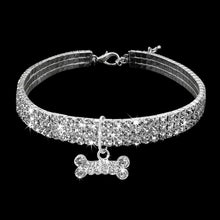 Load image into Gallery viewer, Bling Rhinestone Dog Collar Crystal Puppy Chihuahua Pet Dog Collars Leash For Small Dogs Mascotas Accessories, L, M, S