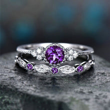 Load image into Gallery viewer, 2 PCS/Set Women Fashion Zircon Gemstone Ring, 5, 6, 7, 8, 9, 10