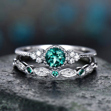 Load image into Gallery viewer, 2 PCS/Set Women Fashion Zircon Gemstone Ring, 5, 6, 7, 8, 9, 10