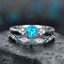 Load image into Gallery viewer, 2 PCS/Set Women Fashion Zircon Gemstone Ring, 5, 6, 7, 8, 9, 10