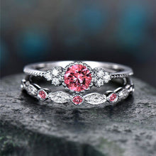 Load image into Gallery viewer, 2 PCS/Set Women Fashion Zircon Gemstone Ring, 5, 6, 7, 8, 9, 10