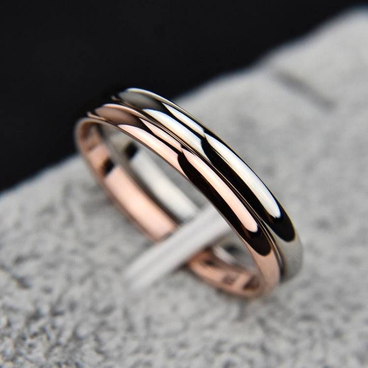Female Stainless Steel Titanium Steel Ring, 3, 8