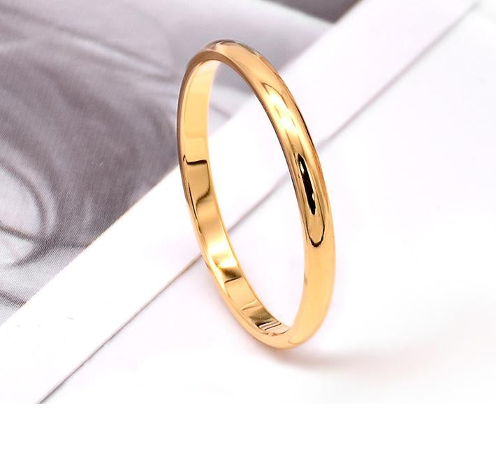 Female Stainless Steel Titanium Steel Ring, 3, 8