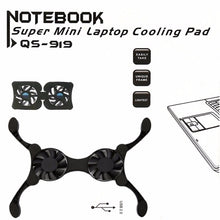 Load image into Gallery viewer, USB Port Mini Octopus Laptop Fan Folding Cooler Pad
